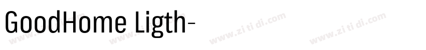 GoodHome Ligth字体转换